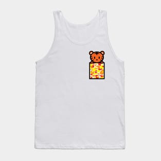 Year Of The Tiger Pocket Camo Bambu Brand Anime Cartoon Tank Top